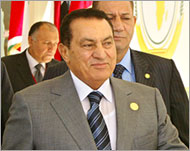 Egyptian President Hosni Mubarak offered his condolences