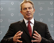 British Prime Minister Tony Blairreturned from the G8 summit