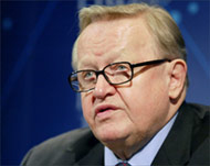 Former Finnish President Martti Ahtisaari is chairing the talks