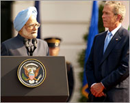 Manmohan Singh (L) outlined common areas of interest 