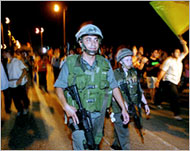There is fear of clashes between the settlers and the army