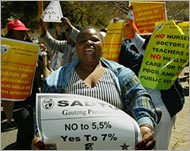 There is much discontent among the poor in South Africa