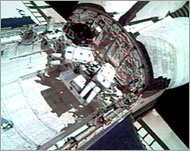 Tonnes of cargo were transferredto and from the space station 