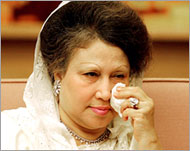 Prime Minister Khaleda Zia was in China at the time of the blasts  