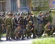 Security forces stormed the school in Beslan to free hostages