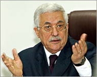 Mahmoud Abbas is trying to winpolitical capital from the pullout 