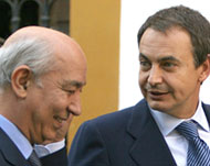 Zapatero (R) met Jettou in Seville to discuss issue