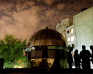 A general view of the Zafaranieh observatory in Tehran 