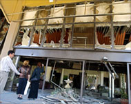 The attack on the Palestine Hotelcomplex claimed at least 15 lives