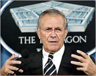 Rumsfeld believes US pressure has led to a lull in violence in Iraq