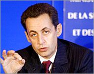 Sarkozy's law and order policieswere criticised by rights groups 