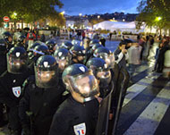 Violence in Lyon on Saturdaycaused police to fire tear gas 