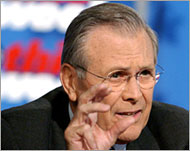Rumsfeld: Withdrawal would play into the hands of terrorists