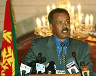 Afewerki accused Ethiopia of using the border dispute