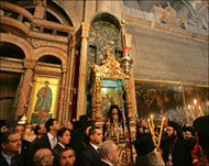 Worshippers at the inductionceremony in Jerusalem