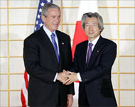 Koizumi's (R) move to send troopshelped cement his ties with Bush 