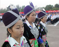 Women in traditional dress attended the celebrations 