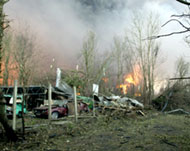 Area surrounding the depot werealso affected by the explosions 