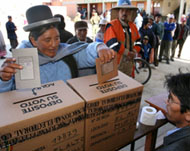 Many indigenous Bolivians have cast their vote for Morales 