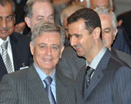 Khaddam (L) has levelled serious charges against al-Assad 