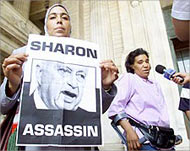 Victims' families unsuccessfully filed a lawsuit against Sharon  