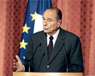 Chirac urged the French to avoidinjuring the belief of others