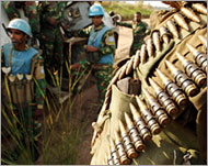 Bangladeshi UN troops havefought off rebel attacks