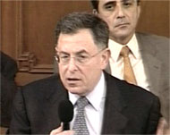 Siniora speaking in parliament onThursday on the continuing crisis