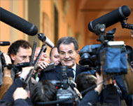 Opposition leader Romano Prodi  had an edge in opinion polls