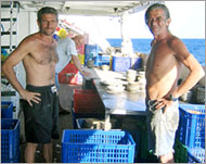 Divers Fred Dobberphul and Jean-Paul Blancan have been detained 