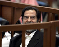 Saddam remained silent in Monday's session 