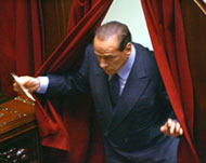 Silvio Berlusconi casts his ballot