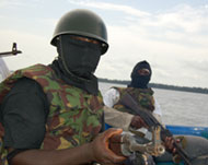 MEND rebels have cut Nigeria's oil output (file photo)