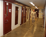A maximum security detention centre at Guantanamo (file)