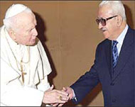 Aaziz enjoyed close ties with the Vatican 