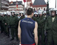 England fans have been closely monitored by police in Germany