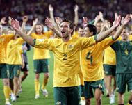 On the way up: The Socceroos