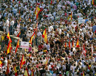 Spaniards protested against talks with Eta in June 