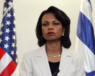 Rice reiterated the US position on how to end hostilities