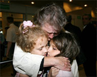 A Russian family reunites after fleeing from Lebanon 