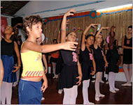 Young boys from the favela also join the ballet lessons