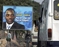 Kabila's support is strong in theCentral African nation's east