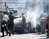 A car bomb exploded in Colombo less than one week ago