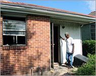 Donald Sneed's home was wrecked by Katrina 