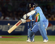 Sachin Tendulkar top-scored forIndia with 35 runs off 41 deliveries