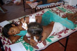 Sri Lankan victims of government shelling