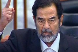 Saddam Hussein on trial