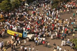 Bangladesh-transport blockade-rally-protest