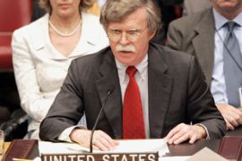 US ambassador to the UN, John Bolton