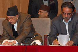 nepal peace deal signing